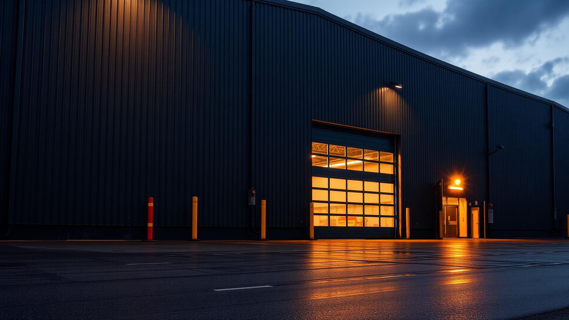 Industrieller Torbereich einer Werkhalle in NRW